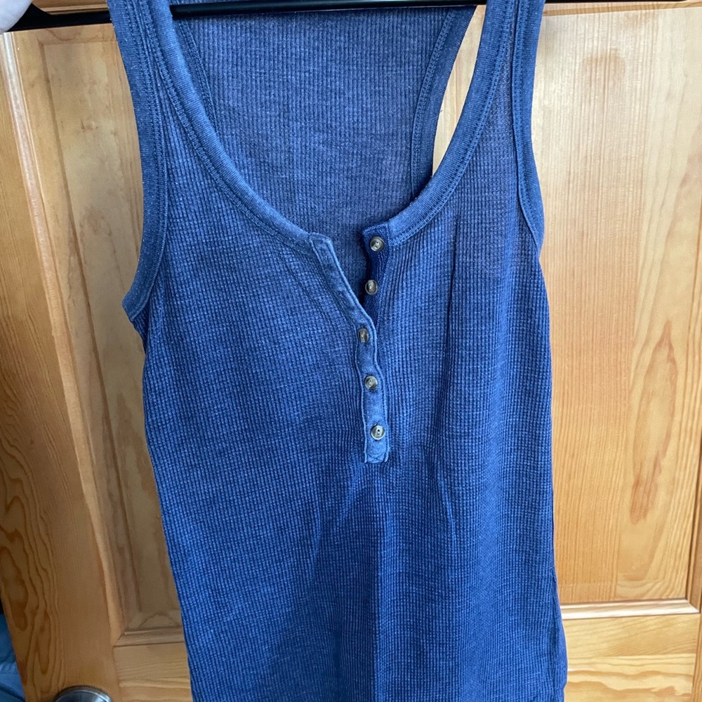 Aerie Henley tank waffle